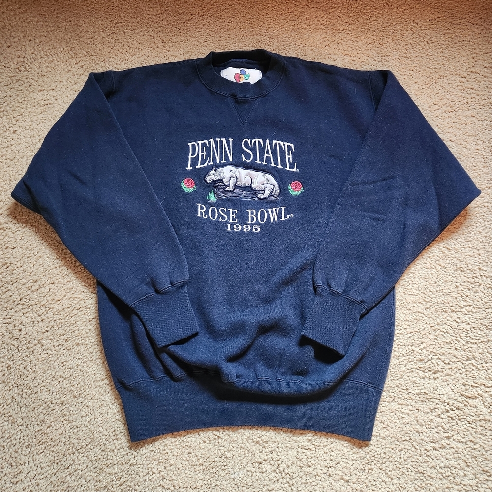 Vintage 1995 Penn State Rose Bowl Sweatshirt Size M